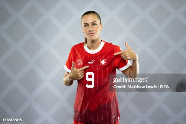 Ana-Maria Crnogorcevic of Switzerland poses during the official FIFA Women's World Cup Australia & New Zealand 2023 portrait session on July 16, 2023...