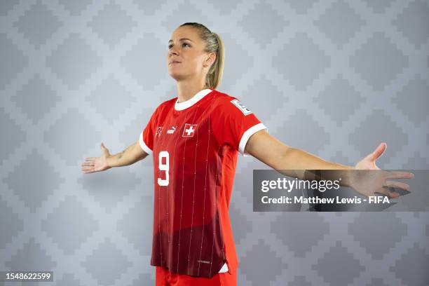 Ana-Maria Crnogorcevic of Switzerland poses during the official FIFA Women's World Cup Australia & New Zealand 2023 portrait session on July 16, 2023...