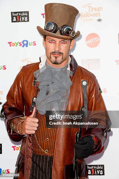 Actor Mark Deklin attends the 2012 'Dream Halloween' presented by Keep A Child Alive at Barker Hangar on October 27, 2012 in Santa Monica, California.