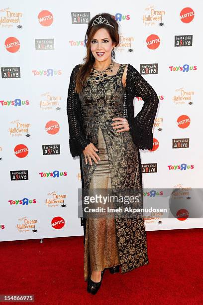 Actress Maria Canals-Barrera attends the 2012 'Dream Halloween' presented by Keep A Child Alive at Barker Hangar on October 27, 2012 in Santa Monica,...