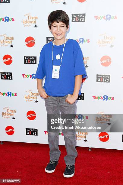 Actor Joshua Rush attends the 2012 'Dream Halloween' presented by Keep A Child Alive at Barker Hangar on October 27, 2012 in Santa Monica, California.