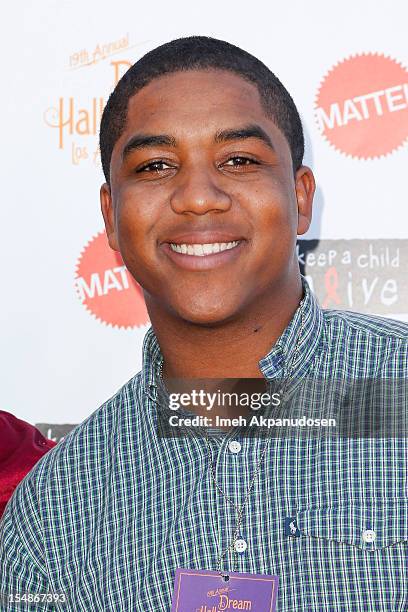 Actor Chris Massey attends the 2012 'Dream Halloween' presented by Keep A Child Alive at Barker Hangar on October 27, 2012 in Santa Monica,...