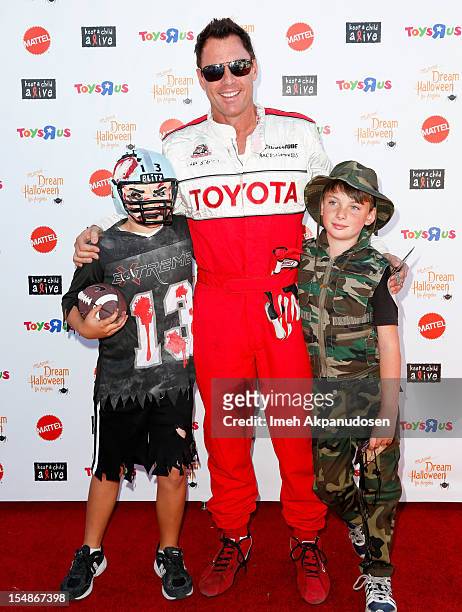 Personality Mark Steines attends the 2012 'Dream Halloween' presented by Keep A Child Alive at Barker Hangar on October 27, 2012 in Santa Monica,...