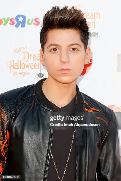 Singer Skye Stevens attends the 2012 'Dream Halloween' presented by Keep A Child Alive at Barker Hangar on October 27, 2012 in Santa Monica,...