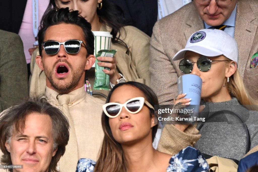 Celebrity Sightings At Wimbledon 2023 - Day 14