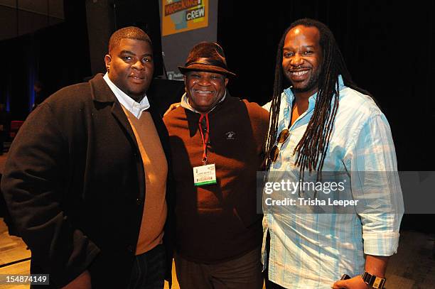 Producers Salaam Remi, Larry Batisle and Jimmy McKinney attend the GRAMMY SoundTables: Sonic Imprints-Songs That Changed My Life at The Moscone...