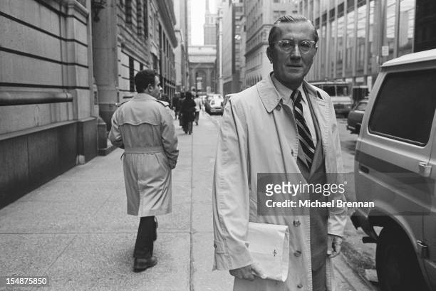 William Colby , Director of Central Intelligence at the CIA, from 1973-1976, New York City, February 1988.