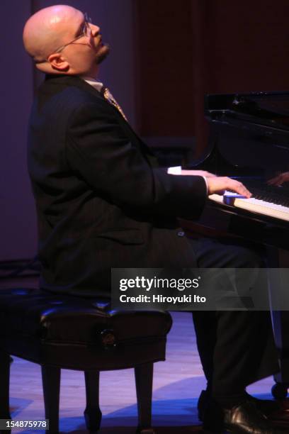 The Bad Plus at Merkin Concert Hall on Thursday night, May 14, 2009.This image;Ethan Iverson of the Bad Plus.