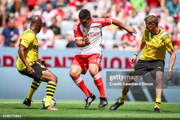 Giovanni Elber, former player of Bayern Munich, during a friendly against the Borussia Dortmund legends team during a friendly match to celebrate the...