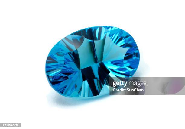 aquamarine or topaz - gemstone stock pictures, royalty-free photos & images