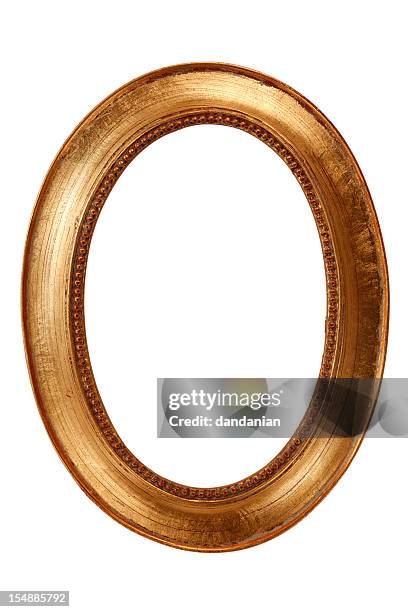 Marco Oval Oro Xxxl, Foto de stock