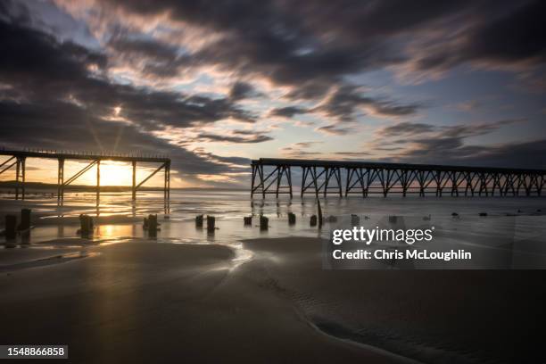 steetley beach, north easrt coast in england - teesside northeast england bildbanksfoton och bilder