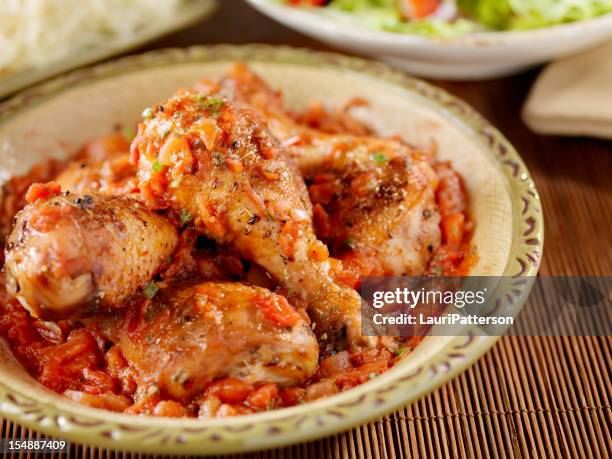 chicken cacciatore - braised stock pictures, royalty-free photos & images