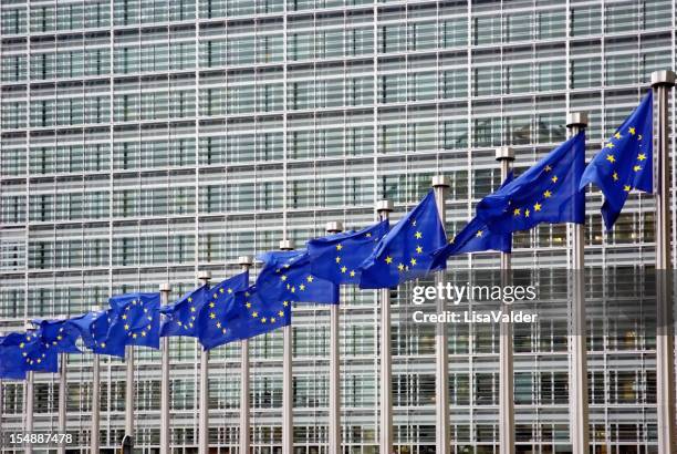 european union - berlaymont stockfoto's en -beelden