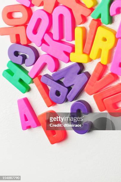 magnetic letters - bokstavsmagnet bildbanksfoton och bilder