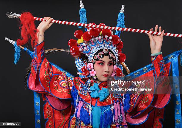 one traditional chinese opera actor - peking opera bildbanksfoton och bilder