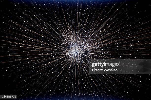 the "big bang" explosion in deep space - galaxy background stock pictures, royalty-free photos & images