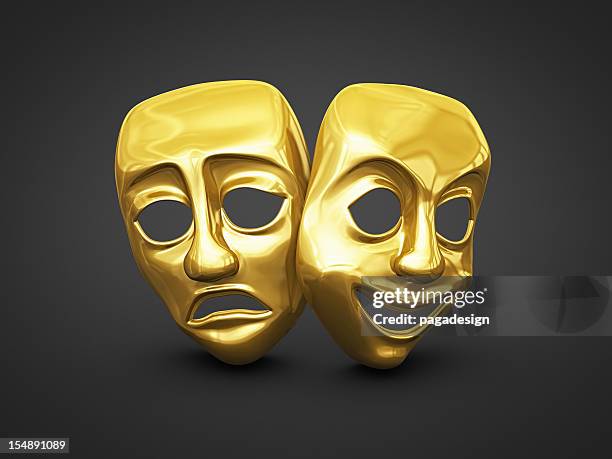 maschere teatrale - theatrical masks foto e immagini stock