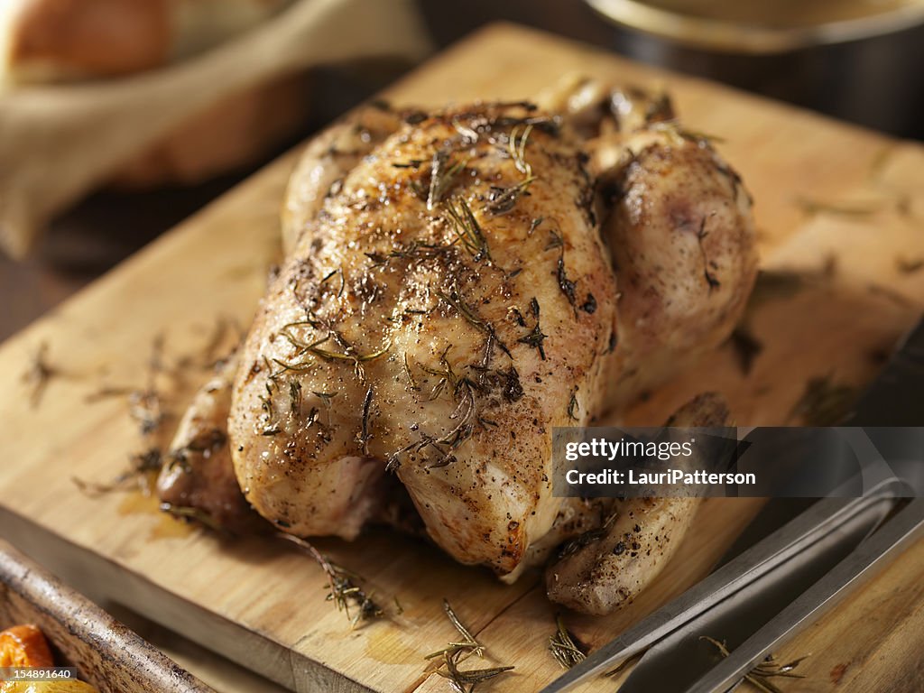 Roasted Chicken with Fresh Thyme