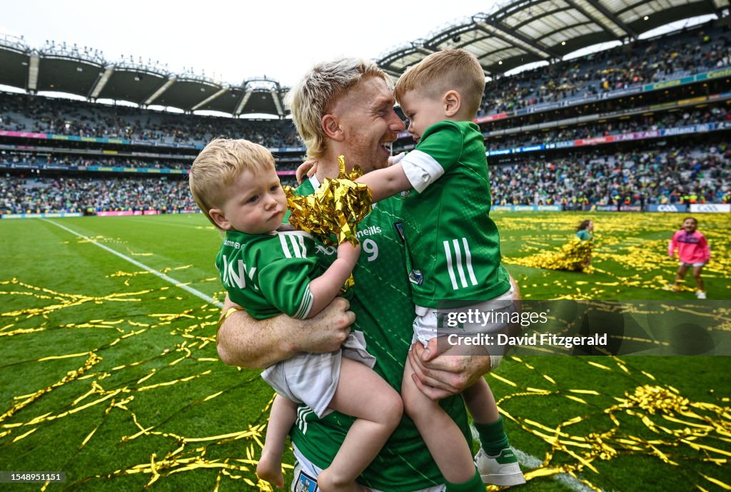 Huling Limerick Dublin , Ireland - 23 July 2023; Cian Lynch of Limerick with nephews ...