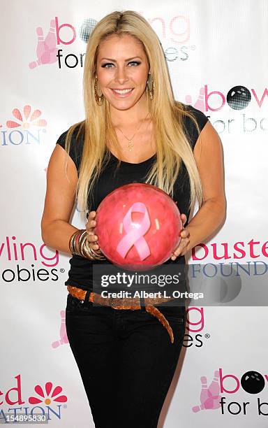 Actress Allison Kyler participates in Busted Foundation's "Bowling For Boobies" 9th Annual Breast Cancer Fundraiser Charity Event held at Jillians...