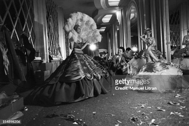 Paris, February 17 the new magazine 'Folie i adore you' to the Folies Bergere, Behind the scenes, the last preparations before the firSt In the...