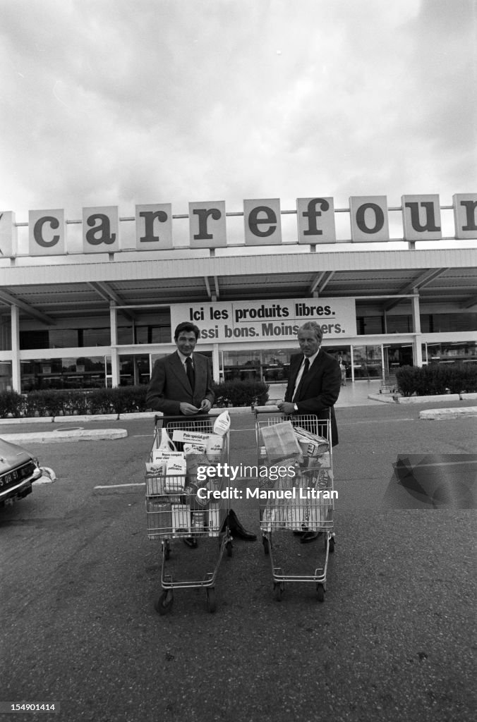 France, May 26 leaders of Carrefour, Denis Defforey, co-founder of