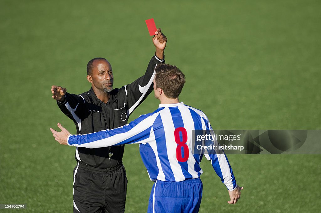 Soccer Player & Referee
