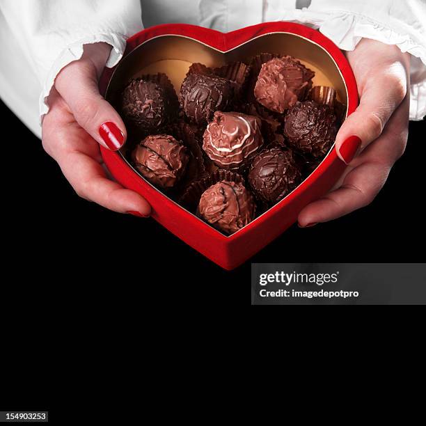 chocolate love - blind date stock pictures, royalty-free photos & images