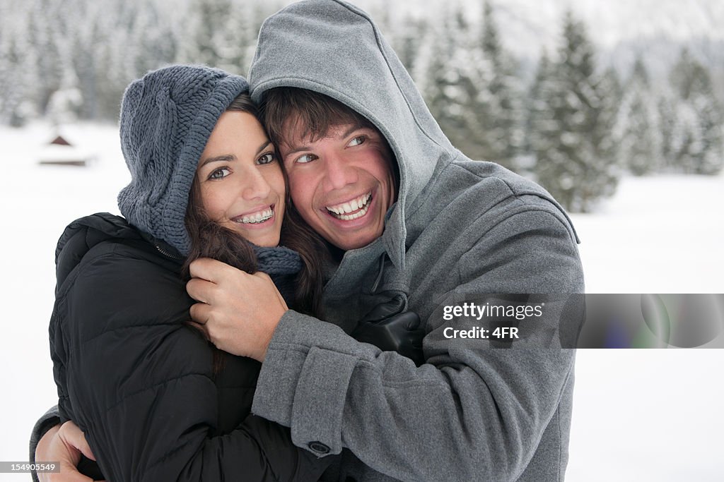 Winter Fun - Candid Couple Portrait (XXXL)