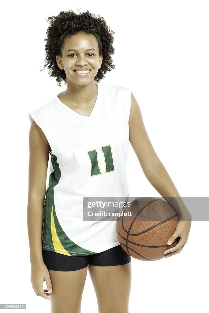 Teenage Basketball Player - Isolated