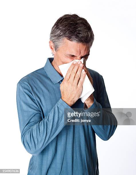 allergies, cold, sneezing - blowing nose stock pictures, royalty-free photos & images