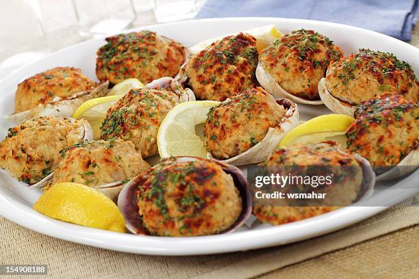 stuffed clams - clam animal stock pictures, royalty-free photos & images