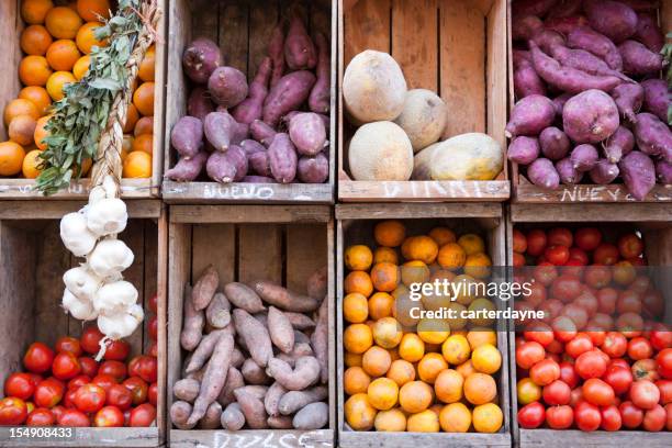 produce stand street market, buenos aires argentina - argentina food 個照片及圖片檔