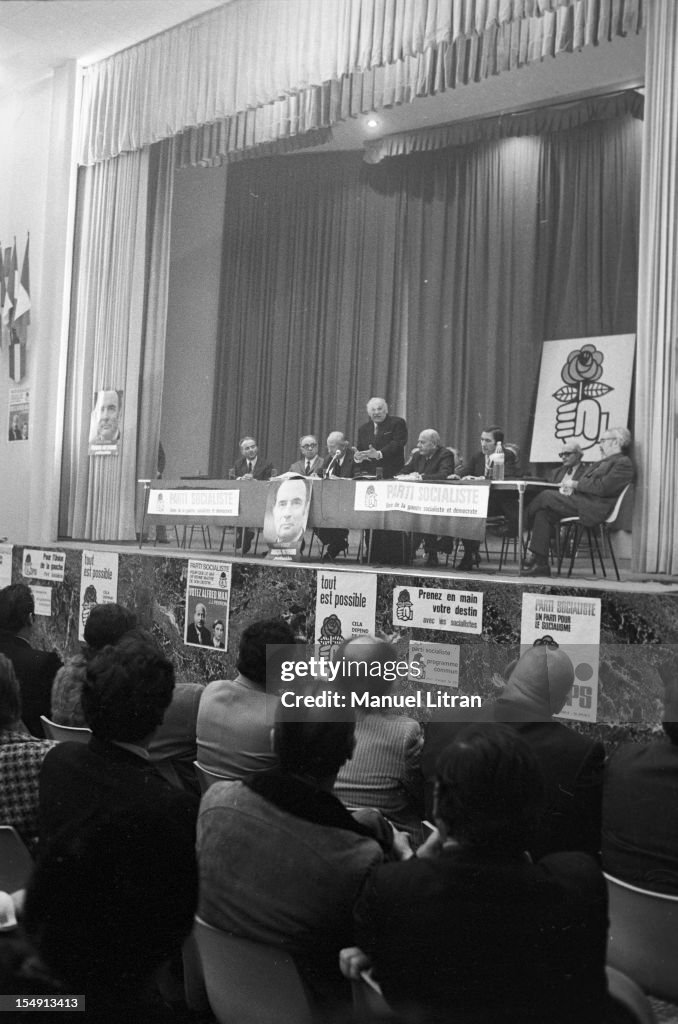 General Elections Of 1973 Gaston Defferre Campaign In Marseille
