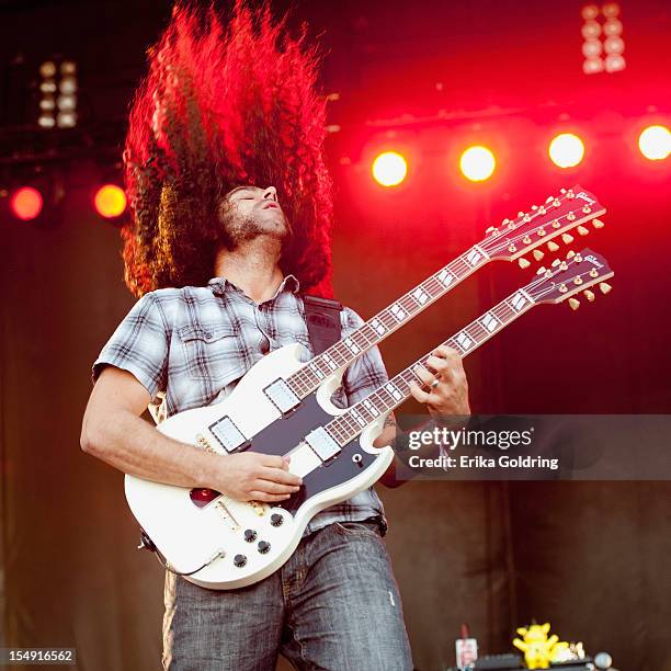 Claudio Sanchez of Coheed & Cambria performs during the 2012 Voodoo Experience at City Park on October 28, 2012 in New Orleans, Louisiana.