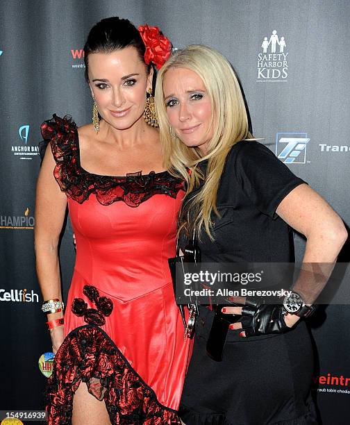 Reality TV personality Kyle Richards and sister Kim Richards attend the sCare Foundation's 2nd annual Halloween Benefit honoring actor Malcolm...