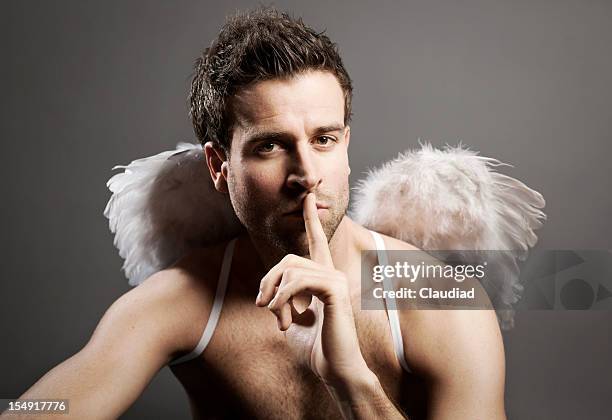 male angel - human finger 個照片及圖片檔