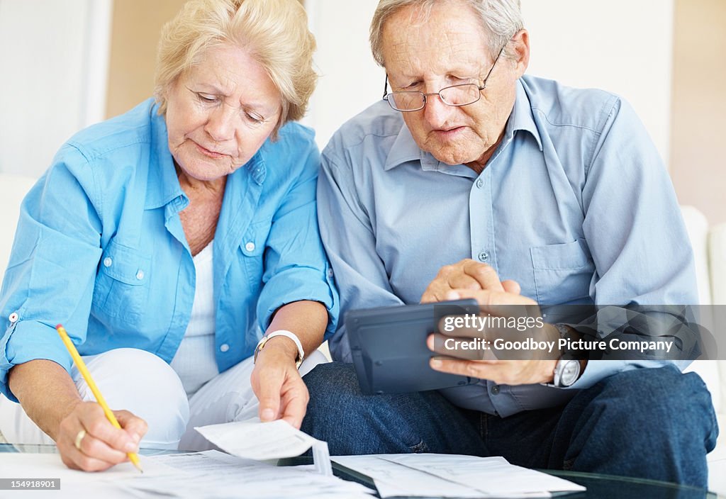 Calculating finances at home