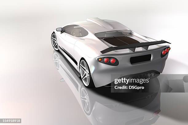 sport car - spoiler stock pictures, royalty-free photos & images