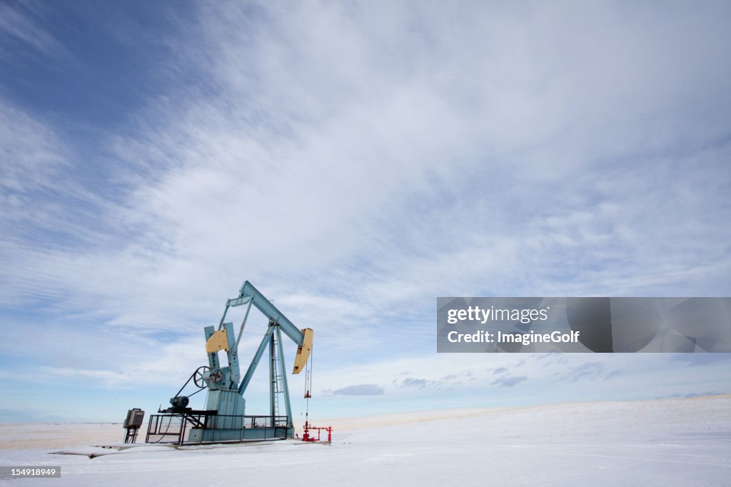 Pumpjack no Inverno
