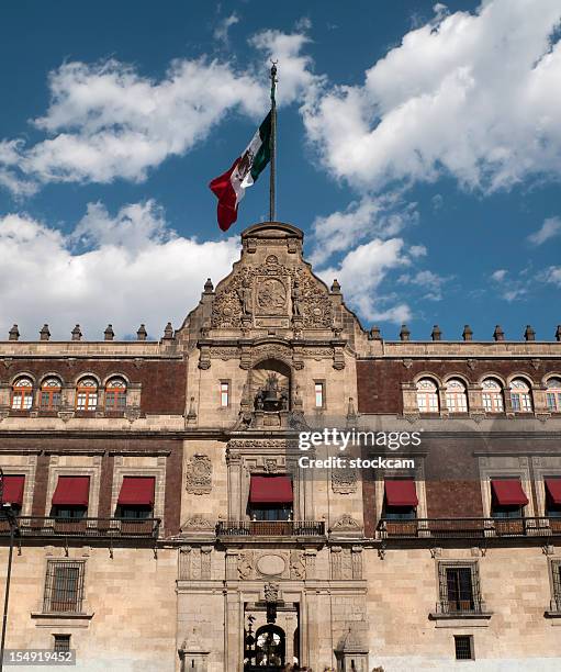 palacio nacional, città del messico - palacio nacional foto e immagini stock