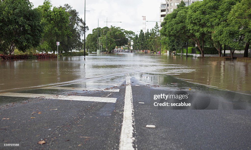 Road and flood