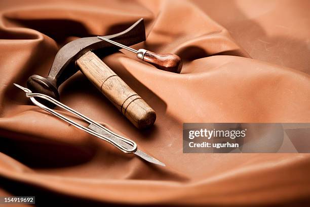 work tool - shoe maker stock pictures, royalty-free photos & images