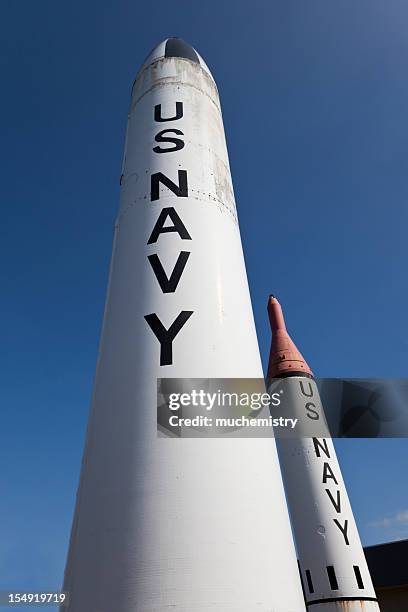 united states navy poseidon c-3 and polaris a-3 ballistic missiles - intercontinental ballistic missile stock pictures, royalty-free photos & images
