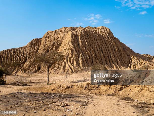tucumbe near chiclayo peru. ruins of a pre-inca settlement - chiclayo peru stock pictures, royalty-free photos & images