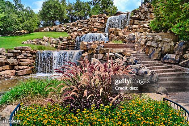 the wichita falls waterfall, landmark, texas - building feature stock pictures, royalty-free photos & images