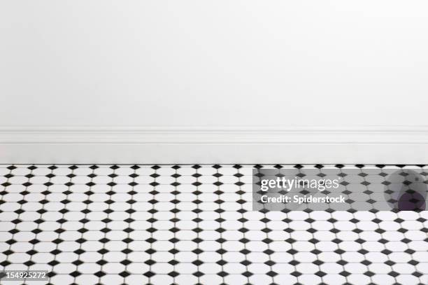 bathroom floor and wall - wainscoting stock pictures, royalty-free photos & images