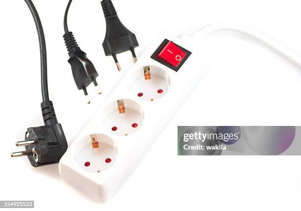 gang outlet - power strip stock pictures, royalty-free photos & images