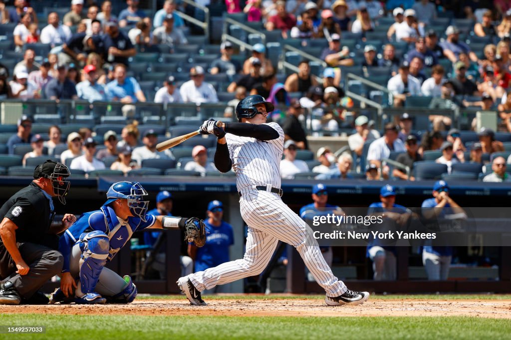 Anthony Rizzo of the New York Yankees hit a home run during a game